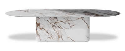 Created by us configuration image showing Calacatta Luxury top, Calacatta Luxury base