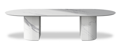 Created by us configuration image showing Statuario top, Statuario base