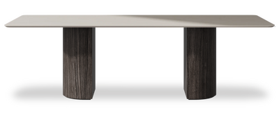 Created by us configuration image showing Royal Botticino top, Mogano base