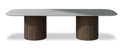 Created by us configuration image showing Bianca Luna top, American Walnut base