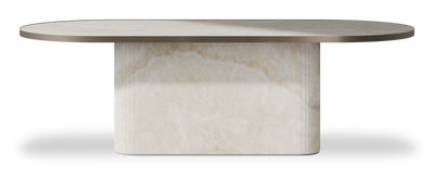 Created by us configuration image showing Ivory Gioiello top, Ivory Gioiello base and Decorative Bronze metal edge