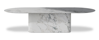 Created by us configuration image showing Arabescato top, Arabescato base
