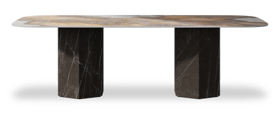 Created by us configuration image showing Golden Ambra top, Pietra Grey base