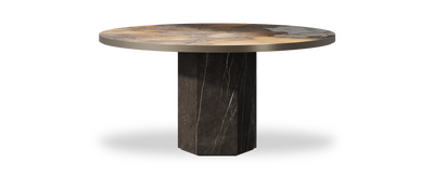 Created by us configuration image showing Golden Ambra top, Pietra Grey base and Decorative Bronze metal edge