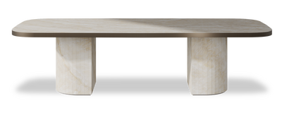 Created by us configuration image showing Ivory Gioiello top, Ivory Gioiello base and Decorative Bronze metal edge