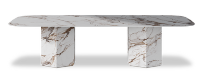 Created by us configuration image showing Calacatta Luxury top, Calacatta Luxury base