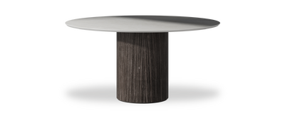 Created by us configuration image showing Mogao White top, Mogano base
