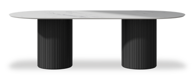 Created by us configuration image showing Statuario top, Jet Black base