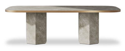 Created by us configuration image showing Fior Di Bosco top, Fior Di Bosco base and Brushed Bronze metal edge