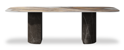 Created by us configuration image showing Golden Ambra top, Pietra Grey base