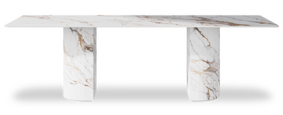 Created by us configuration image showing Calacatta Luxury top, Calacatta Luxury base
