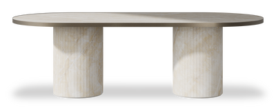 Created by us configuration image showing Ivory Gioiello top, Ivory Gioiello base and Decorative Bronze metal edge