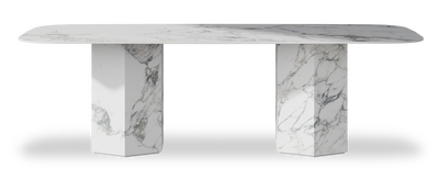Created by us configuration image showing Arabescato top, Arabescato base