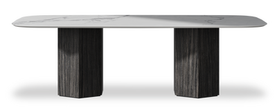 Created by us configuration image showing Arabescato New top, Cobolo base