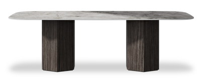 Created by us configuration image showing Laguna Blanca top, Mogano base