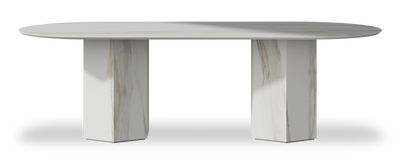 Created by us configuration image showing Calacatta Gold top, Calacatta Gold base