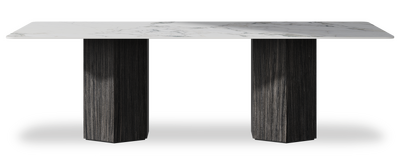 Created by us configuration image showing Arabescato top, Cobolo base