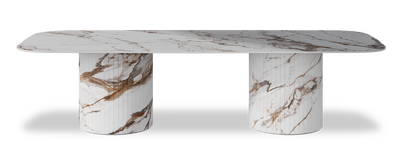 Created by us configuration image showing Calacatta Luxury top, Calacatta Luxury base
