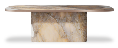Created by us configuration image showing Golden Ambra top, Golden Ambra base and Brushed Copper metal edge