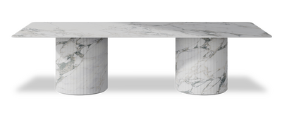 Created by us configuration image showing Arabescato top, Arabescato base
