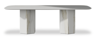 Created by us configuration image showing Calacatta Gold top, Calacatta Gold base