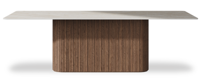 Created by us configuration image showing Ivory Gioiello top, American Walnut base