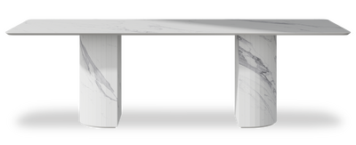 Created by us configuration image showing Statuario top, Statuario base