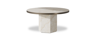 Created by us configuration image showing Ivory Gioiello top, Ivory Gioiello base and Decorative Bronze metal edge
