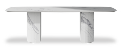 Created by us configuration image showing Statuario top, Statuario base