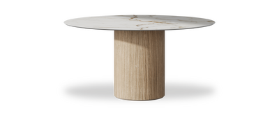 Created by us configuration image showing Calacatta Macchia Vecchia top, Mulberry base