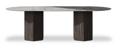 Created by us configuration image showing Laguna Blanca top, Mogano base