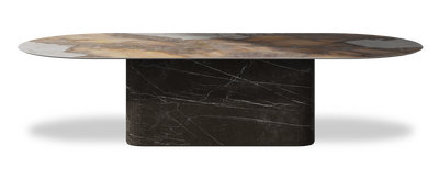 Created by us configuration image showing Golden Ambra top, Pietra Grey base