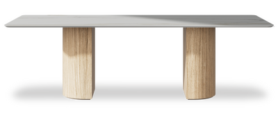 Created by us configuration image showing Calacatta Gold top, Mulberry base