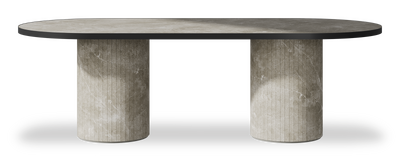 Created by us configuration image showing Fior Di Bosco top, Fior Di Bosco base and Satin Black metal edge