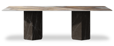 Created by us configuration image showing Golden Ambra top, Pietra Grey base