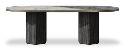Created by us configuration image showing Laguna Blanca top, Cobolo base and Decorative Bronze metal edge