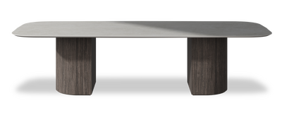 Created by us configuration image showing Mogao White top, Mogano base