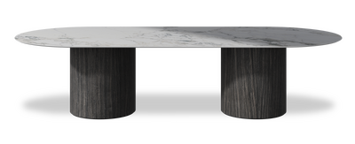 Created by us configuration image showing Arabescato top, Cobolo base