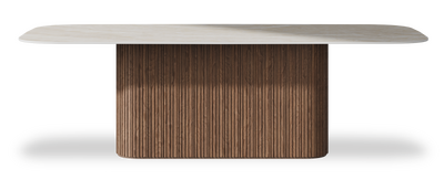 Created by us configuration image showing Ivory Gioiello top, American Walnut base