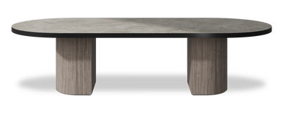 Created by us configuration image showing Fior Di Bosco top, Moro base and Satin Black metal edge