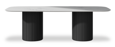 Created by us configuration image showing Statuario top, Jet Black base