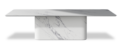 Created by us configuration image showing Statuario top, Statuario base