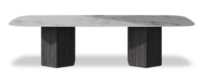 Created by us configuration image showing Arabescato top, Cobolo base