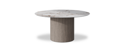 Created by us configuration image showing Calacatta Luxury top, Moro base