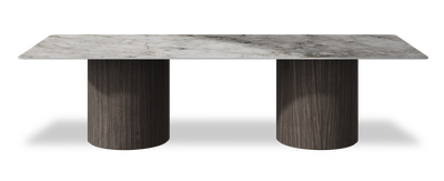 Created by us configuration image showing Laguna Blanca top, Mogano base