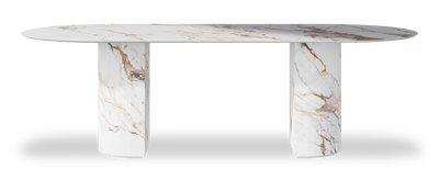 Created by us configuration image showing Calacatta Luxury top, Calacatta Luxury base