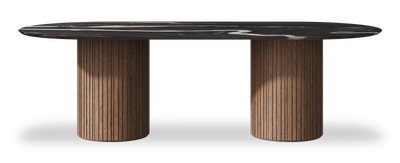 Created by us configuration image showing Black Horse top, American Walnut base