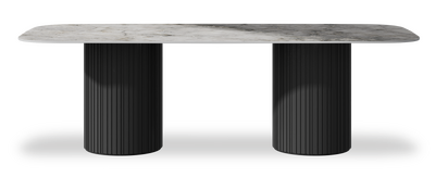 Created by us configuration image showing Laguna Blanca top, Jet Black base