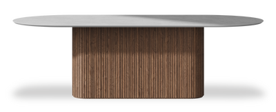 Created by us configuration image showing Bianca Luna top, American Walnut base