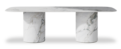 Created by us configuration image showing Arabescato top, Arabescato base